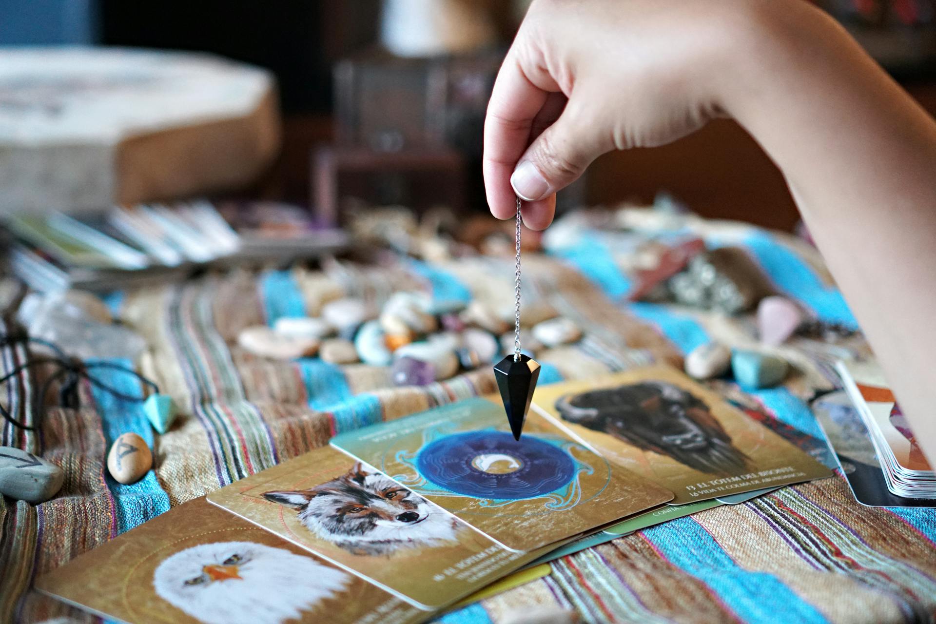 Pratique de la divination - en image